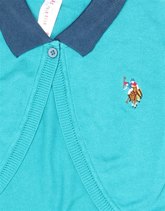 U.S. Polo Assn. Casual Wear Solid Girls Jacket